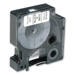 AbilityOne SKILCRAFT 7510016576746 Dymo Label Cassette, 0.5"W, White/Black (NSN6576746)