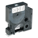 AbilityOne SKILCRAFT 7510016576747 Dymo Label Cassette, 0.5"W, Black/Clear (NSN6576747)