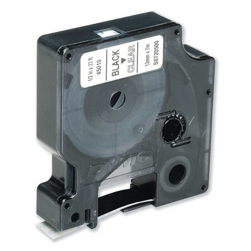 AbilityOne SKILCRAFT 7510016576747 Dymo Label Cassette, 0.5"W, Black/Clear (NSN6576747)