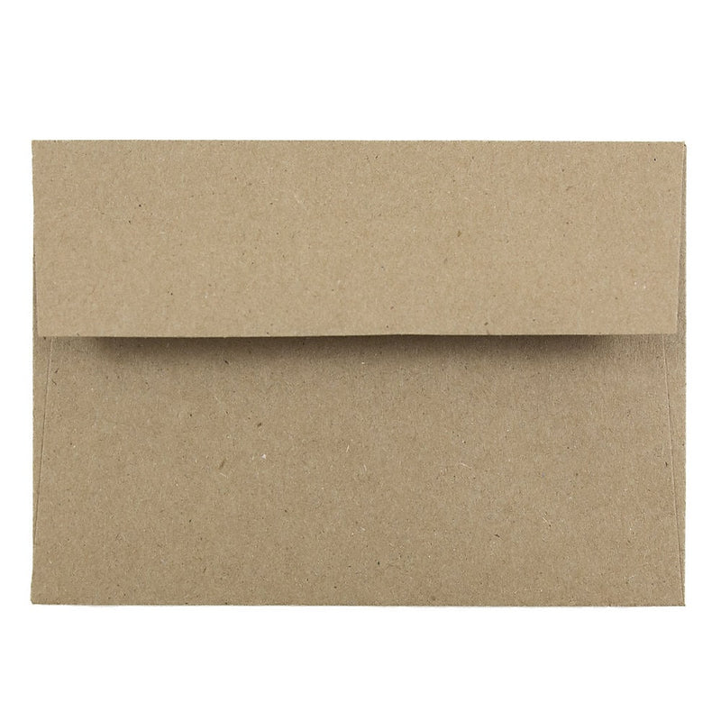 JAM Paper 4Bar Kraft A1 Invitation Envelopes, 3.625 x 5.125, Brown Kraft Paper Bag, 25/Pack (LEKR900SF)