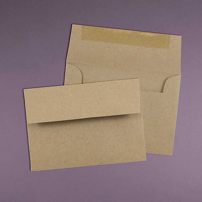 JAM Paper 4Bar Kraft A1 Invitation Envelopes, 3.625 x 5.125, Brown Kraft Paper Bag, 25/Pack (LEKR900SF)