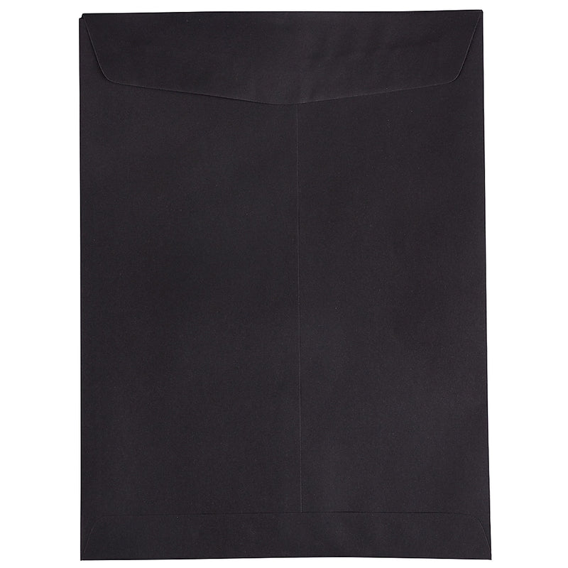 JAM Paper 9" x 12" Open End Catalog Envelopes, Black, 10/Pack (V01225B)