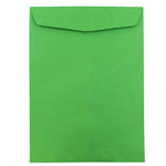 JAM Paper 9" x 12" Open End Catalog Colored Envelopes, Green Recycled, 10/Pack (80402B)