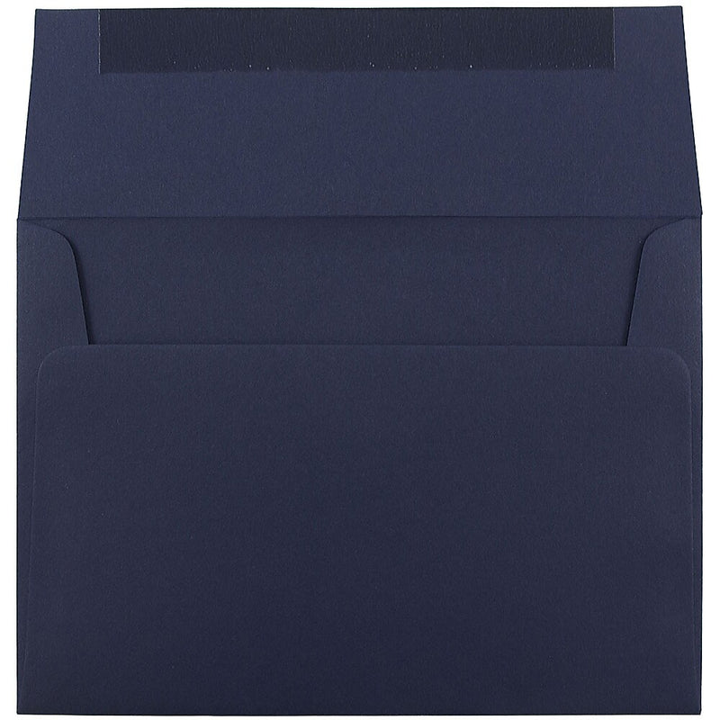 JAM Paper A7 Invitation Envelopes, 5.25 x 7.25, Navy Blue, Bulk 1000/Carton (LEBA717B)