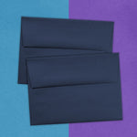 JAM Paper A7 Invitation Envelopes, 5.25 x 7.25, Navy Blue, 25/Pack (LEBA717)
