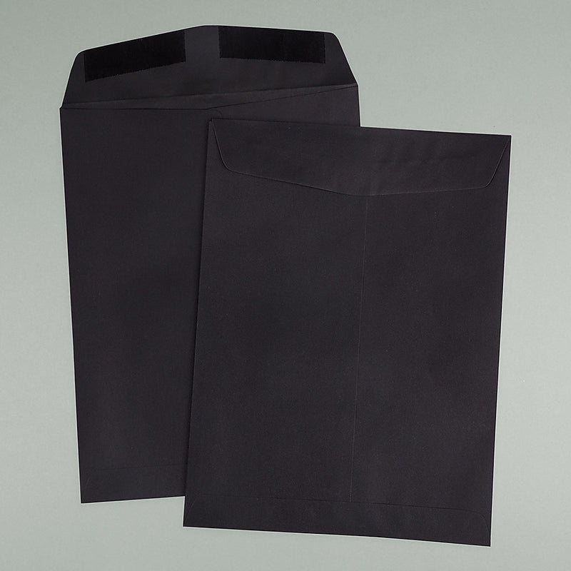 JAM Paper 9" x 12" Open End Catalog Envelopes, Black, 10/Pack (V01225B)