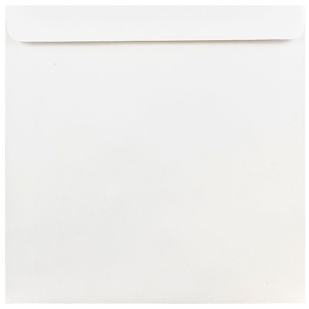 JAM Paper 9 x 9 Square Invitation Envelopes, White, 100/Pack (4232B)