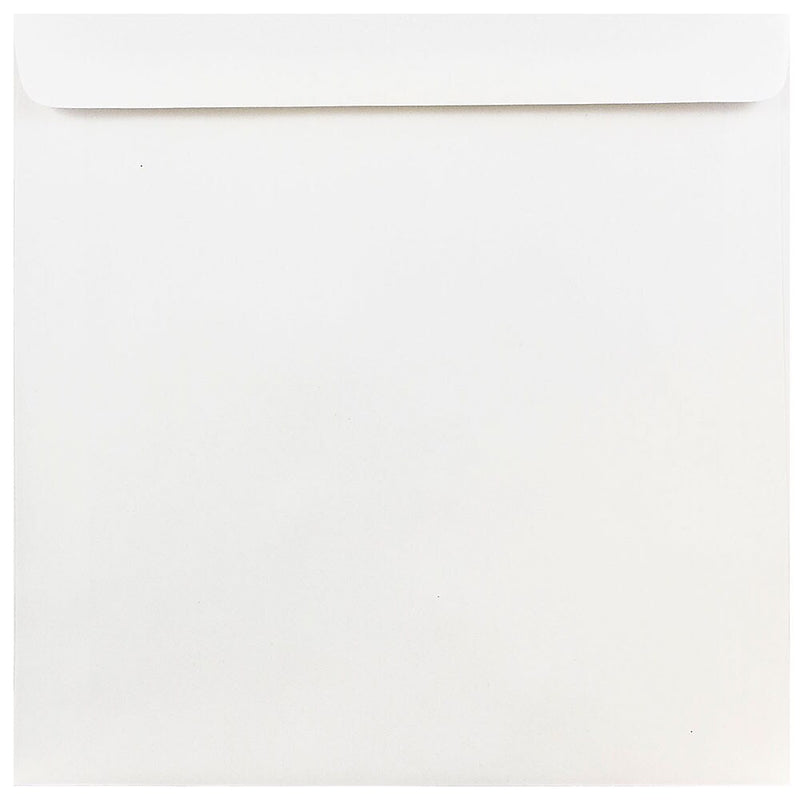 JAM Paper 9 x 9 Square Invitation Envelopes, White, 100/Pack (4232B)
