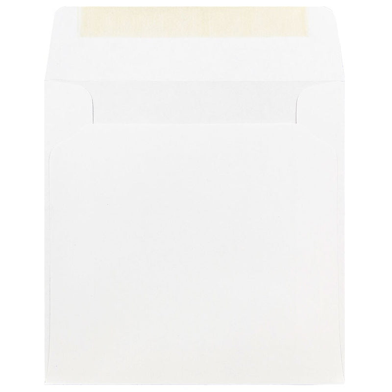 JAM Paper 9 x 9 Square Invitation Envelopes, White, 100/Pack (4232B)