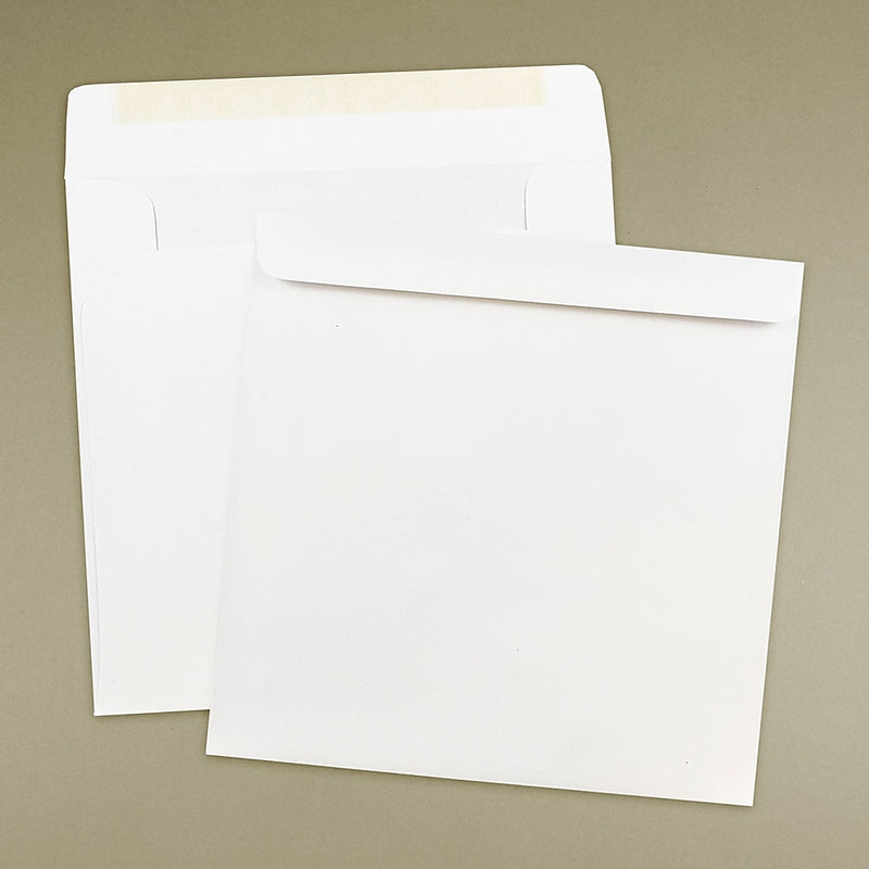 JAM Paper 9 x 9 Square Invitation Envelopes, White, 25/Pack (4232)
