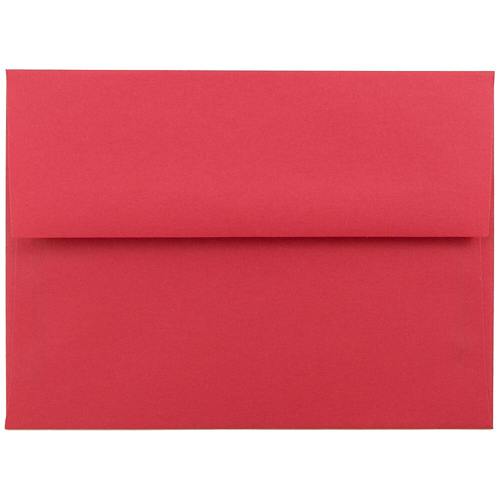 JAM Paper A6 Colored Invitation Envelopes, 4.75 x 6.5, Red Recycled, Bulk 1000/Carton (67503B)