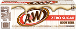 A&W Zero Sugar Root Beer Soda, 12 oz., 24/Carton (10000853)