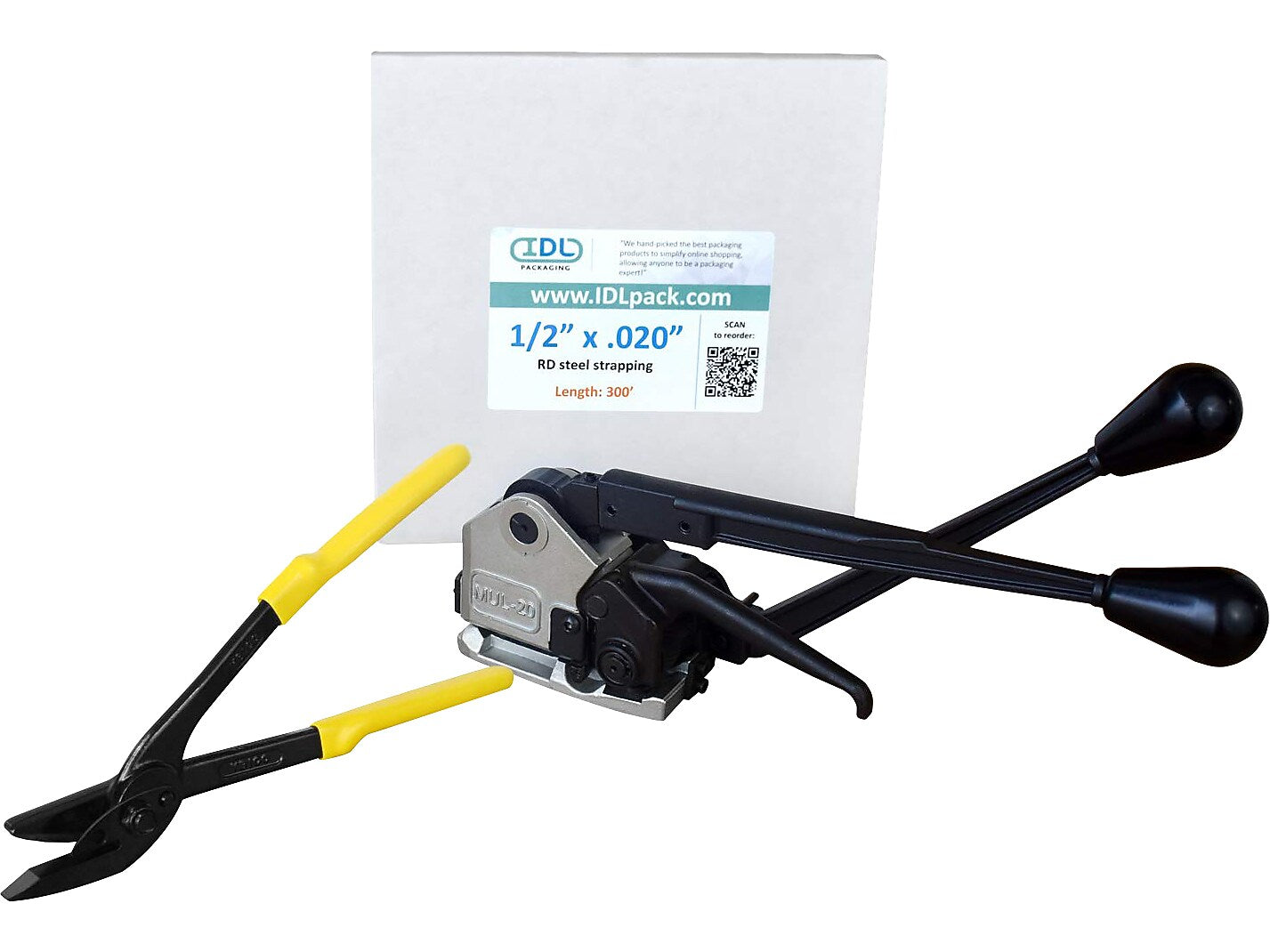 1/2" x 0.020" x 300' Heavy-Duty Steel Strapping Kit, Hand Grade (U.SSK.12.300)