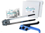 1/2" x 0.028" x 400' Polyester Strapping Kit, Hand Grade (BM.PSK.12.400)