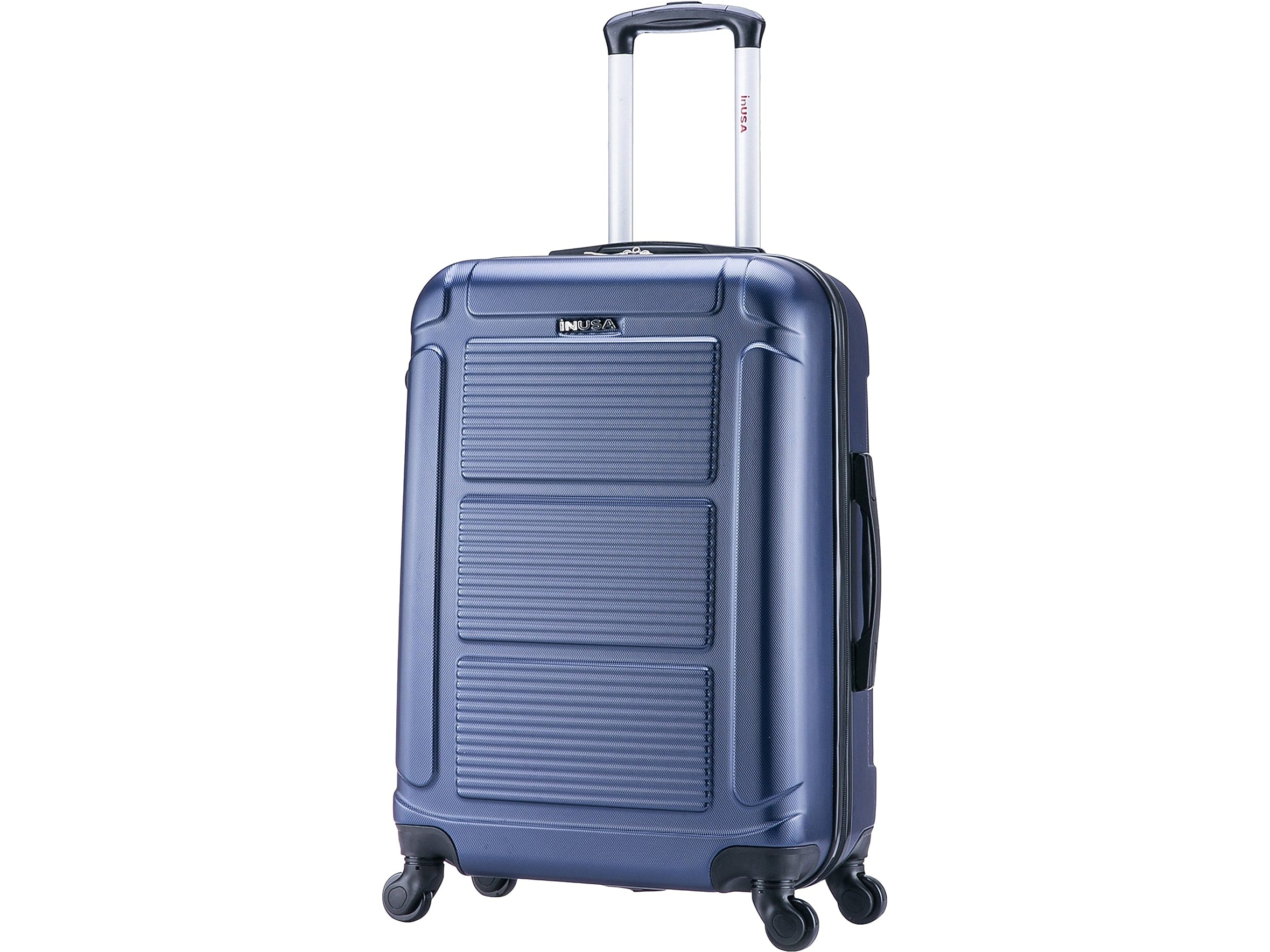 InUSA Pilot 24" Hardside Suitcase, 4-Wheeled Spinner, TSA Checkpoint Friendly, Blue (IUPIL00M-BLU)