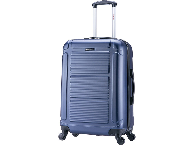 InUSA Pilot 24" Hardside Suitcase, 4-Wheeled Spinner, TSA Checkpoint Friendly, Blue (IUPIL00M-BLU)