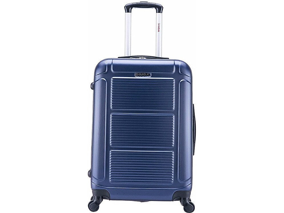 InUSA Pilot 24" Hardside Suitcase, 4-Wheeled Spinner, TSA Checkpoint Friendly, Blue (IUPIL00M-BLU)