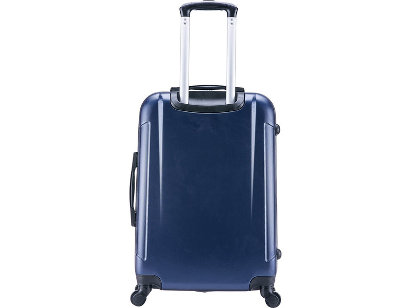 InUSA Pilot 24" Hardside Suitcase, 4-Wheeled Spinner, TSA Checkpoint Friendly, Blue (IUPIL00M-BLU)