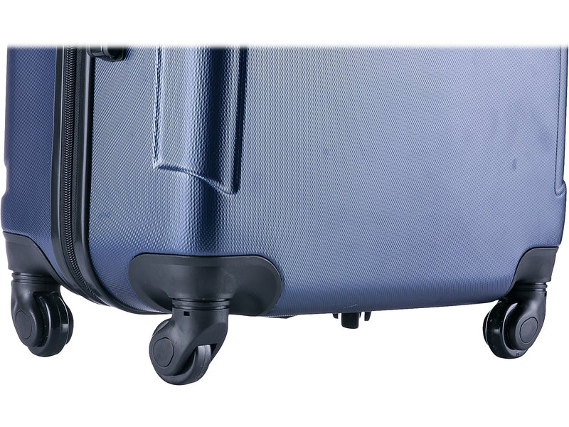 InUSA Pilot 24" Hardside Suitcase, 4-Wheeled Spinner, TSA Checkpoint Friendly, Blue (IUPIL00M-BLU)