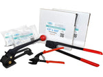 1/2" x 0.020" x 500' Steel Strapping Kit, Hand Grade (B.SSK.12.500)