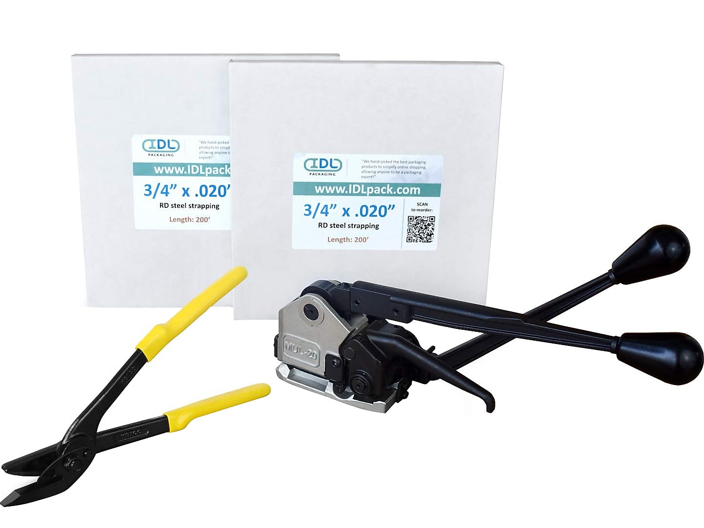 3/4" x 0.020" x 400' Steel Strapping Kit, Hand Grade (U.SSK.34.400)