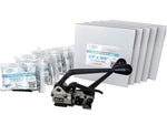 1/2" x 0.028" x 1000' Polyester Strapping Kit, Hand Grade (CM.PSK.12.1000)