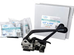 1/2" x 0.028" x 400' Polyester Strapping Kit, Hand Grade (CM.PSK.12.400)