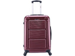 InUSA Pilot 24" Hardside Suitcase, 4-Wheeled Spinner, TSA Checkpoint Friendly, Wine (IUPIL00M-WIN)