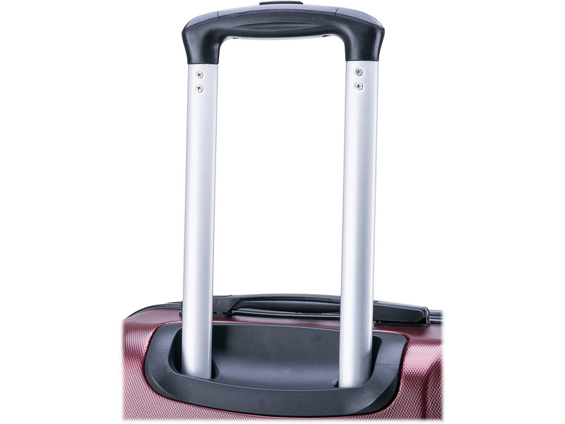 InUSA Pilot 24" Hardside Suitcase, 4-Wheeled Spinner, TSA Checkpoint Friendly, Wine (IUPIL00M-WIN)