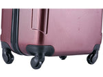 InUSA Pilot 24" Hardside Suitcase, 4-Wheeled Spinner, TSA Checkpoint Friendly, Wine (IUPIL00M-WIN)