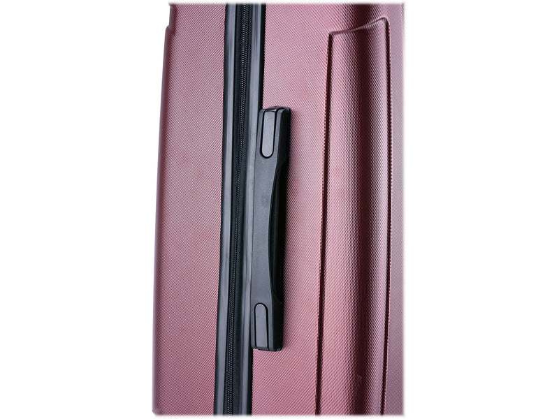 InUSA Pilot 24" Hardside Suitcase, 4-Wheeled Spinner, TSA Checkpoint Friendly, Wine (IUPIL00M-WIN)