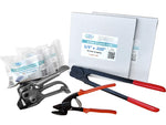 3/4 x 0.020 x 600' Steel Strapping Kit for Round Packages, Hand Grade (R.SSK.34.600)