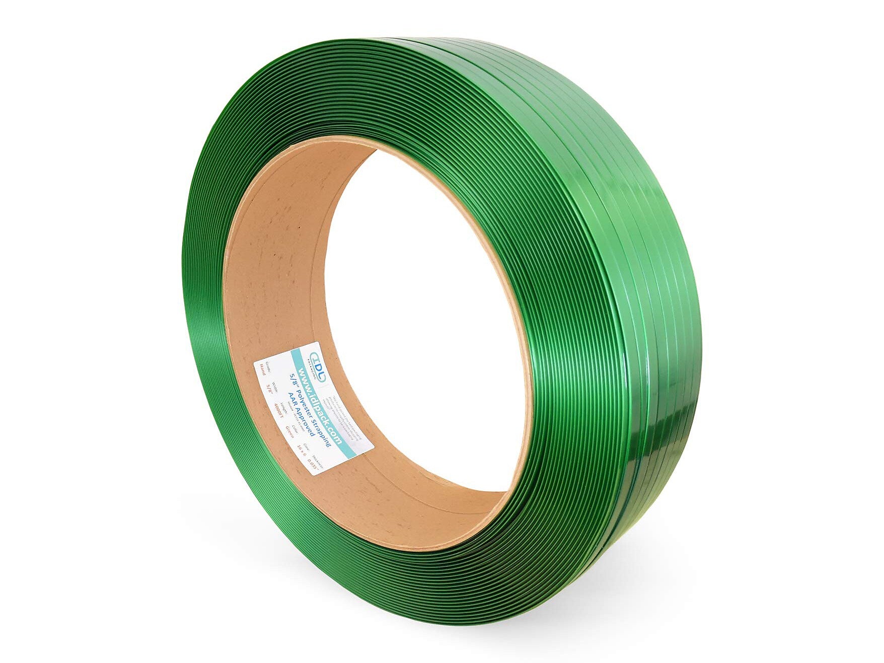 5/8" x 0.035" x 4000' Polyester Strapping Kit, 16" x 6", Hand Grade (B.PSK.58.4000-D)