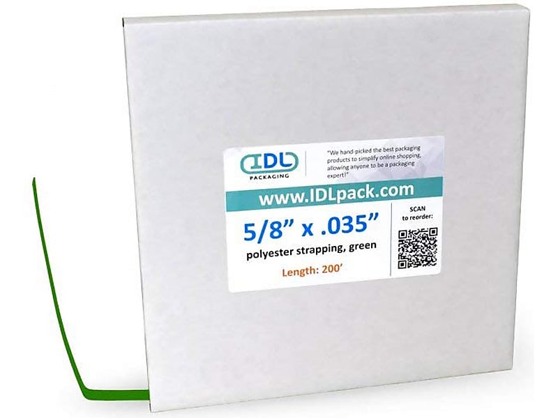 5/8" x 0.035" x 400' Polyester Strapping Kit, Hand Grade (PM.PSK.58.400)