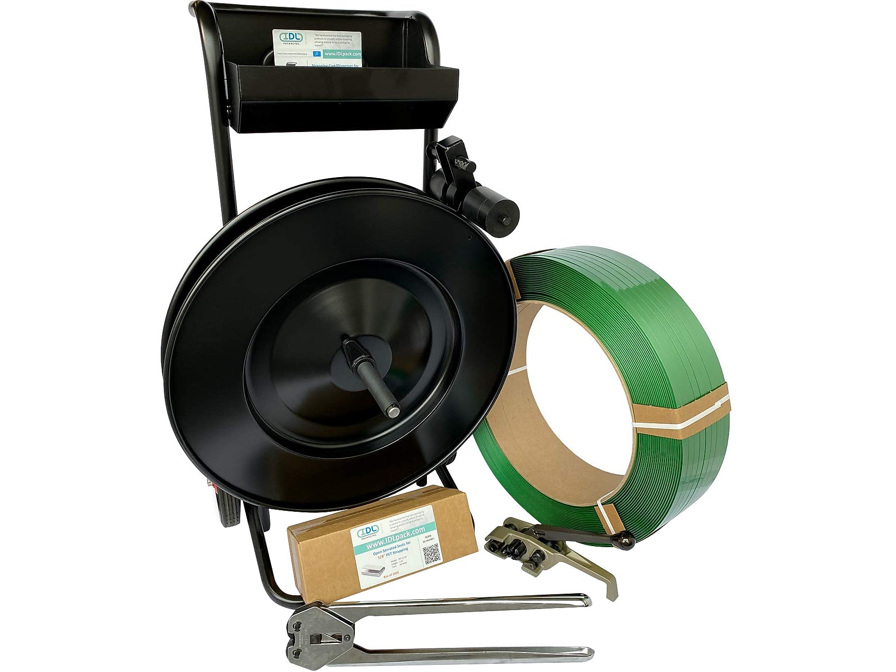 5/8" x 0.035" x 4000' Polyester Strapping Kit, 16" x 6", Hand Grade (P.PSK.58.4000-D)