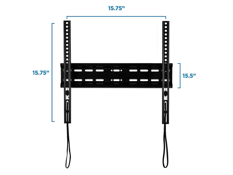 Mount-It! Fixed Wall TV Mount for LCD (Low Profile Slim), Lockable, Screen Size: 32"-55", 77 lbs. Max. (MI-3050)