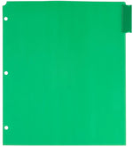 JAM Paper Blank Plastic Dividers, 5-Tab, Assorted Colors, 5 Dividers/Pack (375032921)