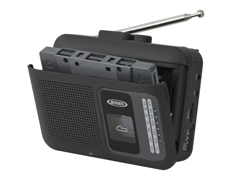 Jensen Personal Cassette Player/Recorder, Black (MCR-75)