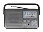 Jensen MR-750 Portable AM/FM Radio, Black (MR-750-BK)