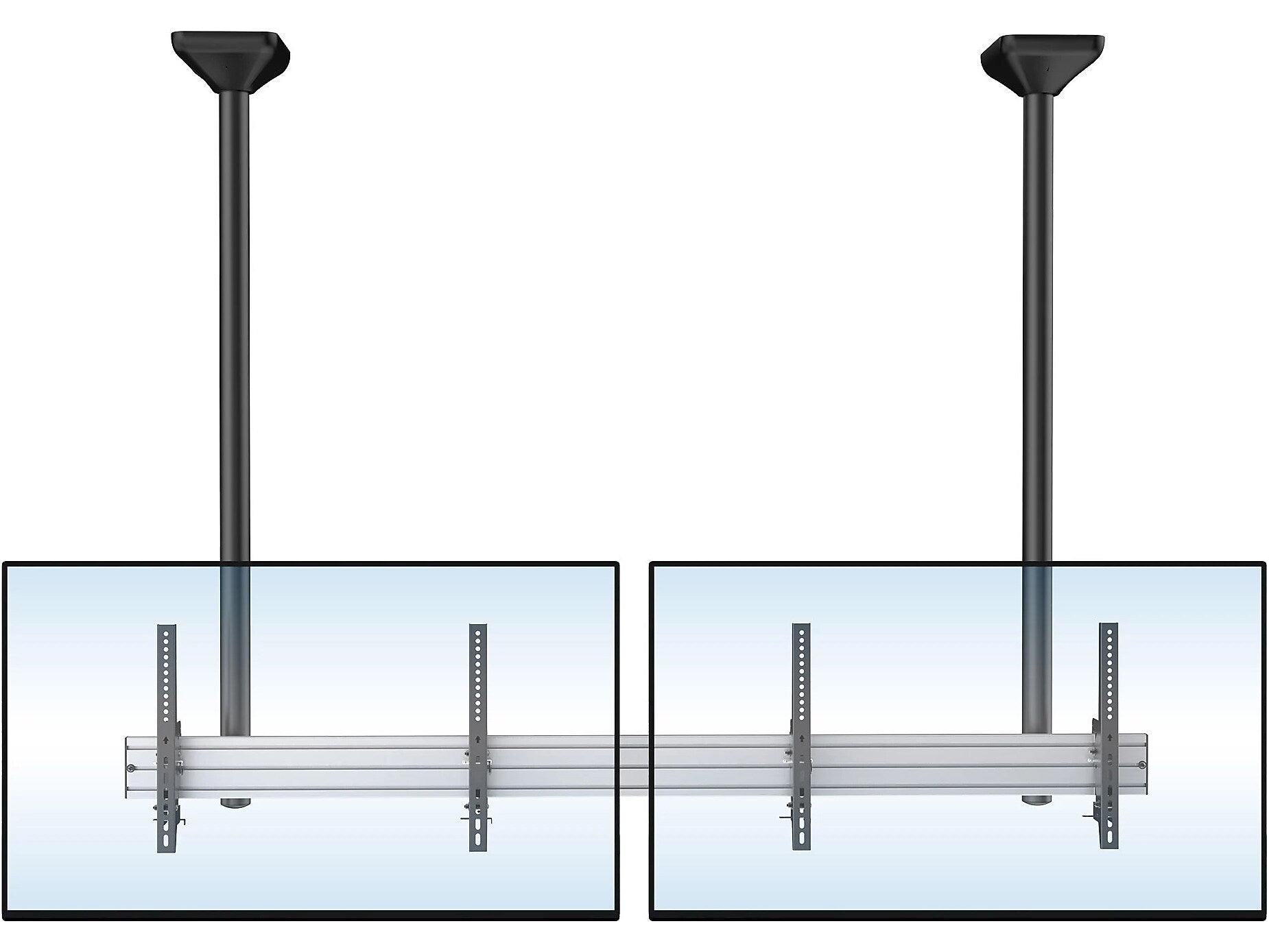 Mount-It! Tilt Ceiling Dual TV Mount, 110 lbs. Max. (MI-512L)