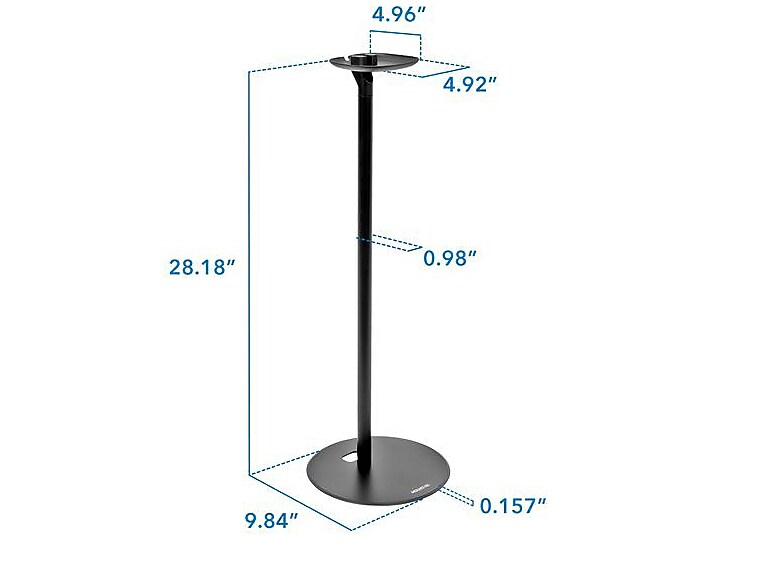 Mount-It! Floor Stand for Speakers, Black (MI-SB454)