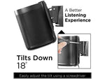Mount-It! Wall Mount for Speakers, Black (MI-SB434)