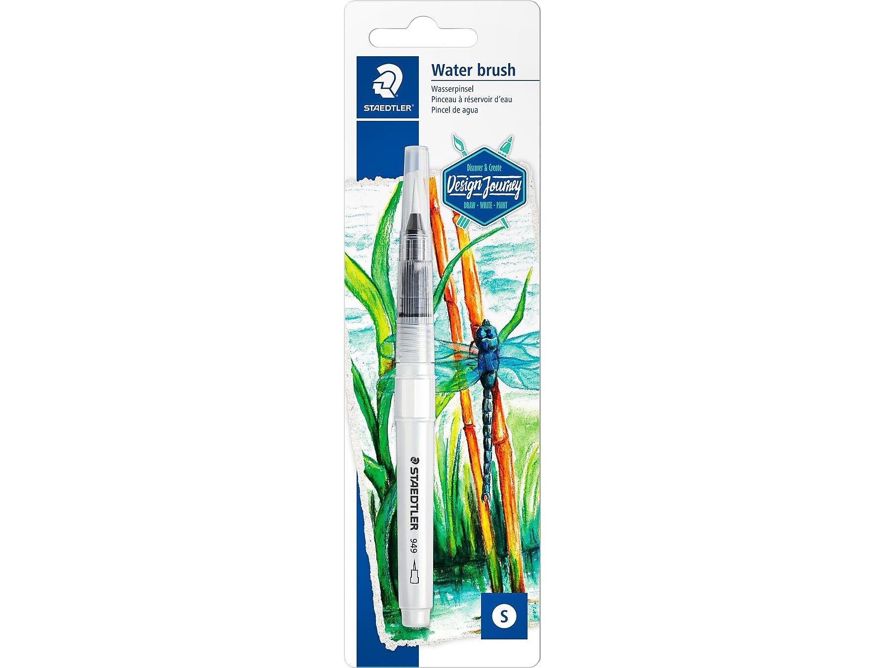 Staedtler Short Handle Synthetic Nylon/Polyester Water Brush (949 BK-1-C)