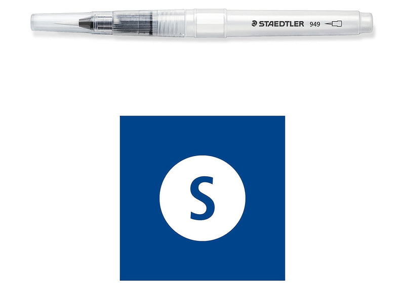 Staedtler Short Handle Synthetic Nylon/Polyester Water Brush (949 BK-1-C)