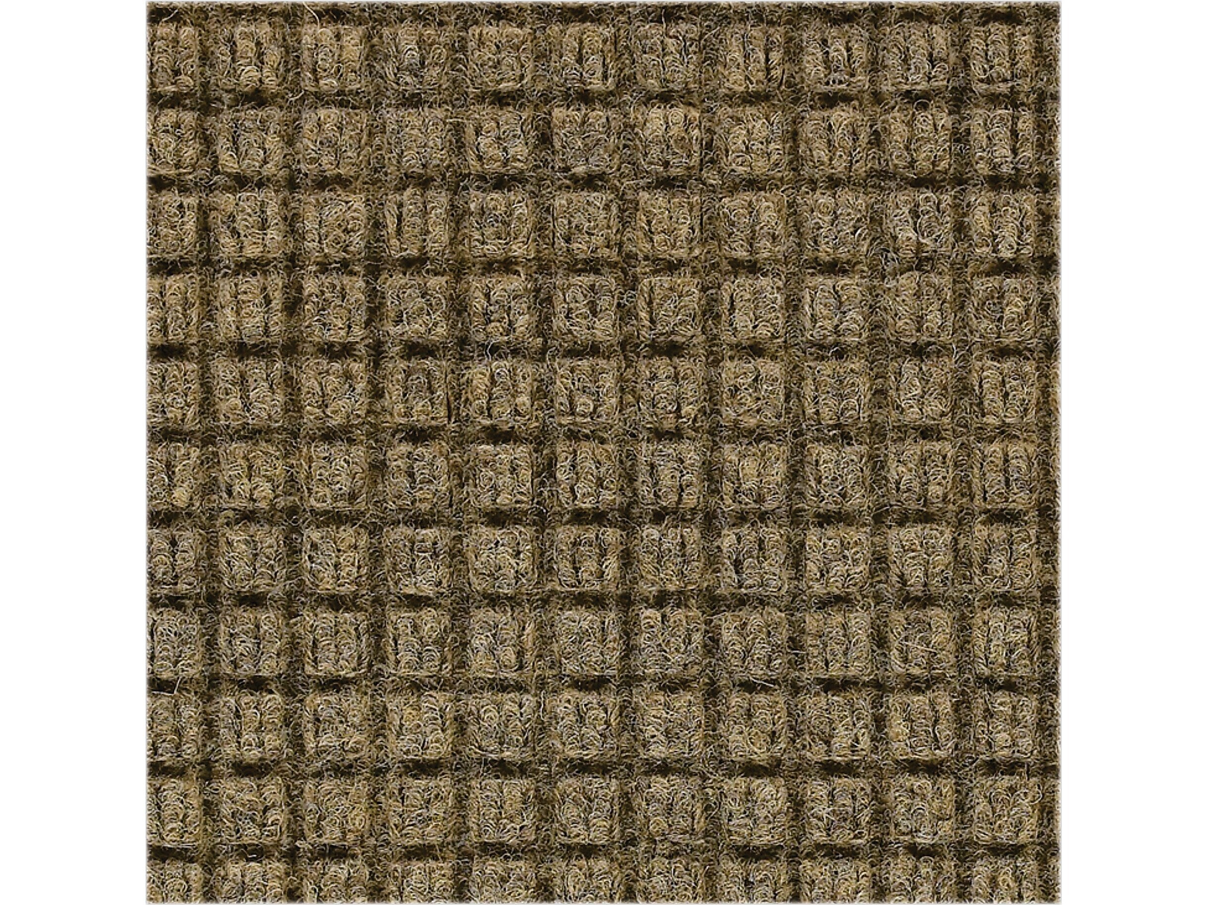 M+A Matting WaterHog Squares Classic Mat, Universal Cleated, 3' x 5', Camel (2005035070)