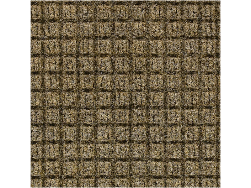 M+A Matting WaterHog Squares Classic Mat, Universal Cleated, 3' x 5', Camel (2005035070)