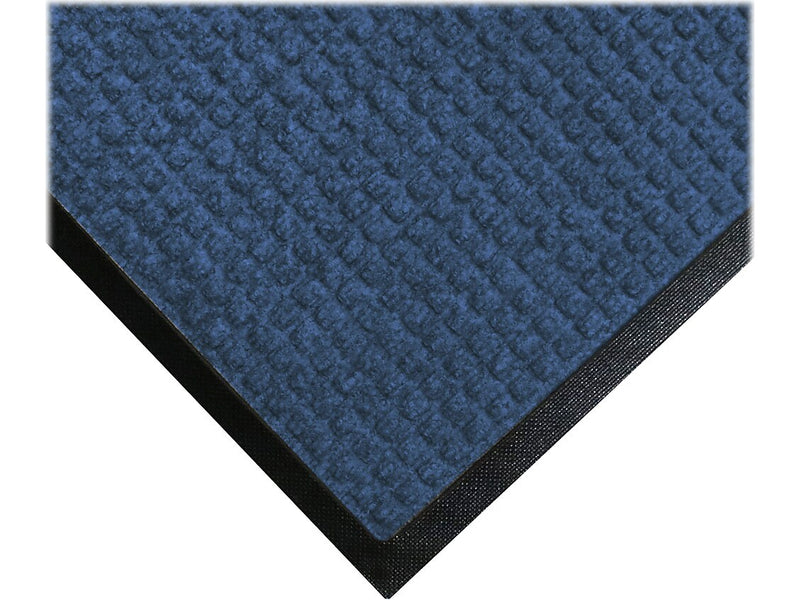 M+A Matting WaterHog Squares Classic Mat, Universal Cleated, 4' x 6', Medium Blue (2005646070)