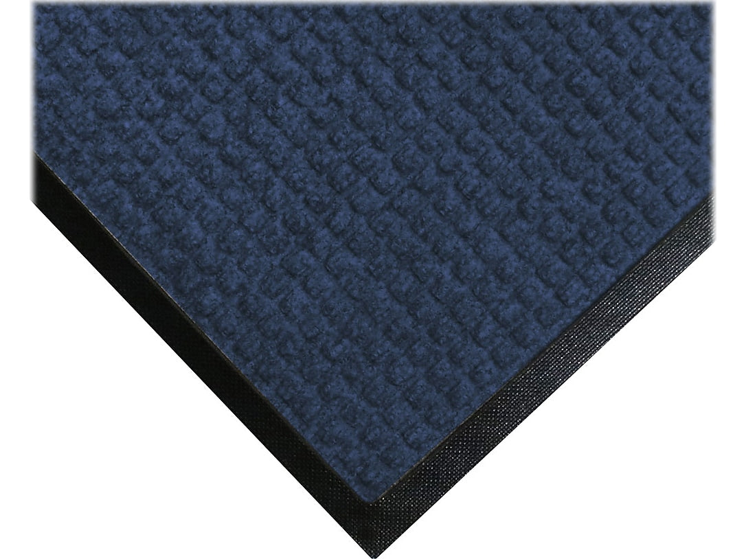 M+A Matting WaterHog Squares Classic Mat, Universal Cleated, 2' x 3', Navy (2006123070)