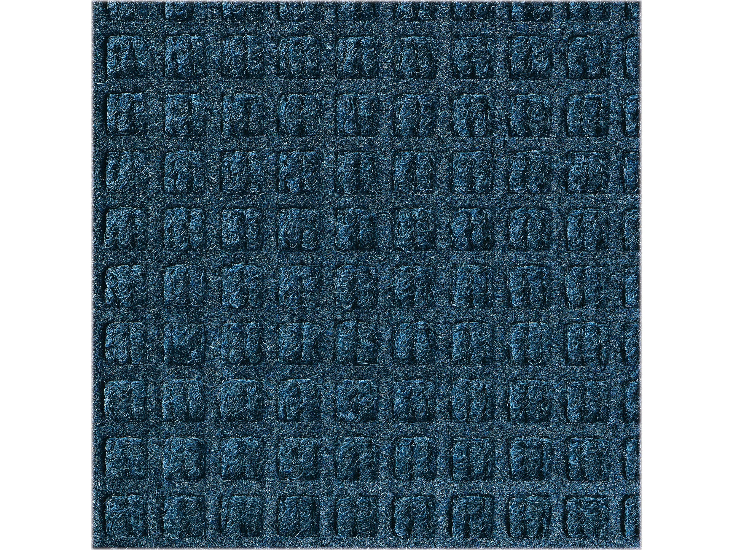 M+A Matting WaterHog Squares Classic Mat, Universal Cleated, 2' x 3', Navy (2006123070)