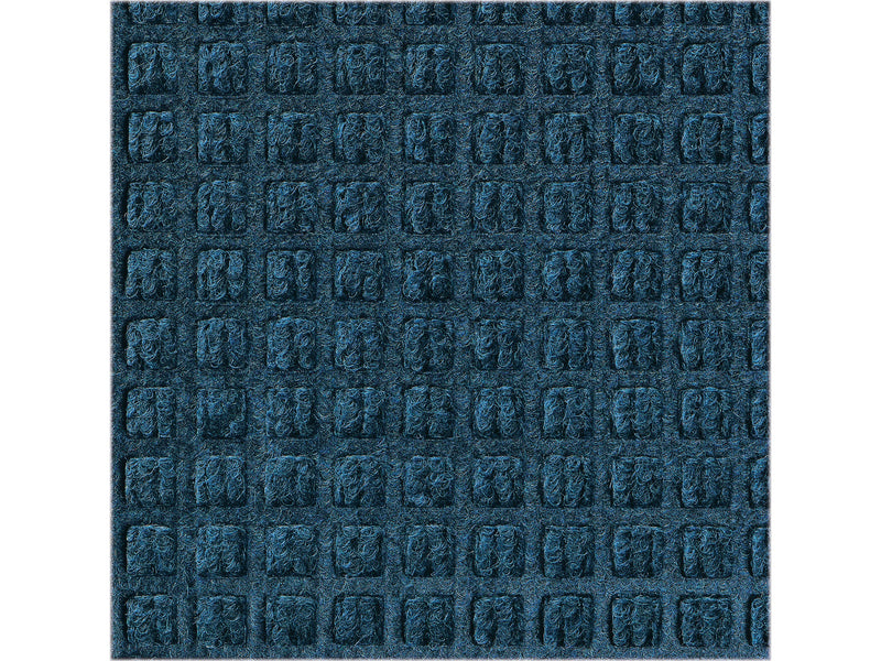 M+A Matting WaterHog Squares Classic Mat, Universal Cleated, 2' x 3', Navy (2006123070)